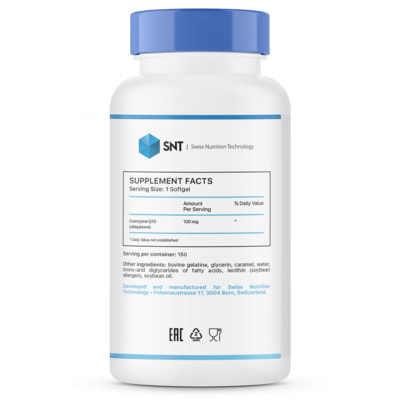 SNT CoQ10 100 mg 150 softgels (фото, вид 1)