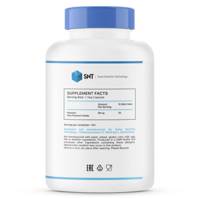 SNT Potassium Citrate 99 mg 180 vcaps (фото, вид 1)