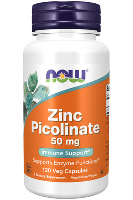 NOW Zinc Picolinate 50 mg 120 caps