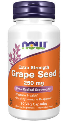 NOW Grape Seed 250 mg 90 caps