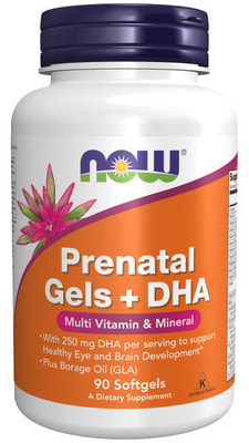 NOW Prenatal Gels+DHA 90 softgels