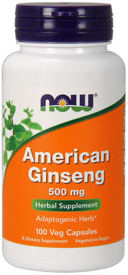 NOW American Ginseng 500 mg 100 vcaps