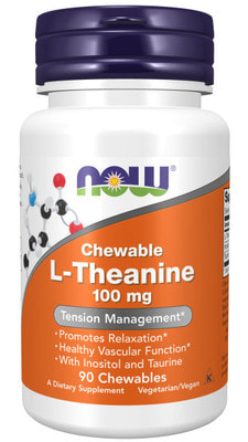 NOW L-Theanine 100 mg 90 chewables