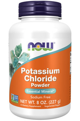 NOW Potassium Chloride Powder 8 oz 227 g
