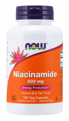 NOW Niacinamide 500 mg 100 caps