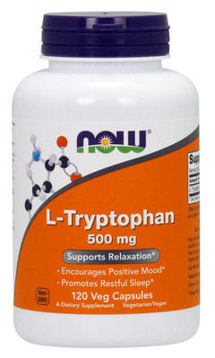 NOW L-Tryptophan 500 mg 120 caps (фото)