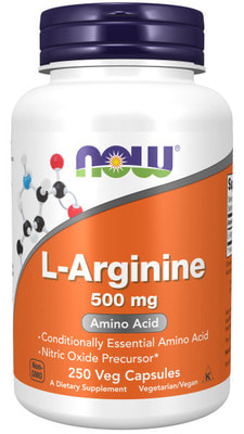NOW Arginine 500 mg 250 caps