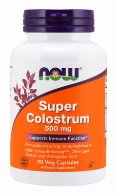 NOW Super Colostrum 500 mg 90 caps