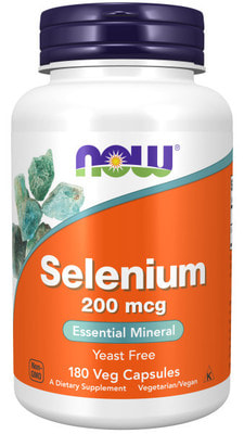 NOW Selenium 200 mcg 180 caps