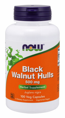 NOW Black Walnut Hulls 500 mg 100 vcaps