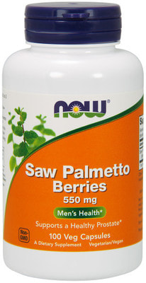 NOW Saw Palmetto Berries 550 mg 100 caps