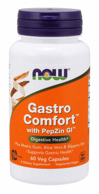 NOW Gastro Comfort with PepZin GI 60 caps
