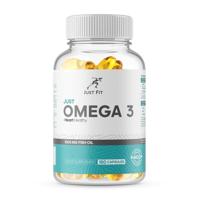 Just Fit Omega-3 1000mg, (35%), 180 капс