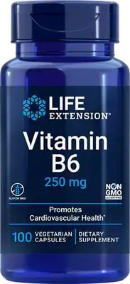Life Extension Vitamin B6 250 mg, 100 vcaps