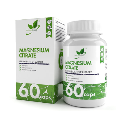 Natural Supp Magnesium citrate 60 caps