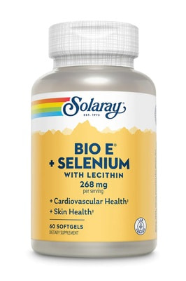Solaray Bio Vitamin E with Selenium 268mg 60 sgel