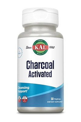 KAL Charcoal Activated Coconut Sh 280mg 50 vcap