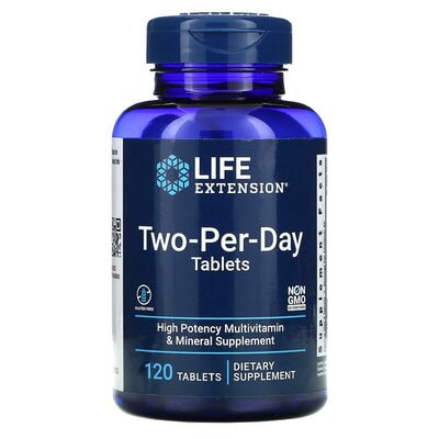 Life Extension Multivitamins Two-Per-Day 120 tablets (фото)