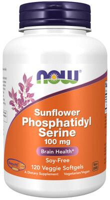NOW Sunflower Phosphatidyl serine 100 mg 120 vcaps