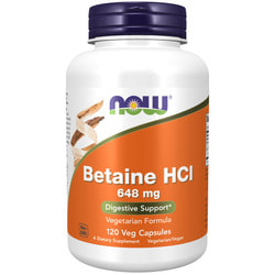 NOW Betaine HCL 120cap