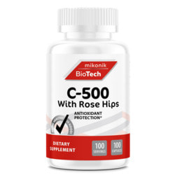 BiotechMic C-500 with Rose Hips 100 caps